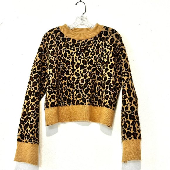 ZARA Knit Animal / Leopard Print Oversized Sweater | SIZE: Small - Picture 4 of 9